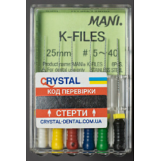 K-FILES, К-Файли, Mani, 25 мм, 6 шт, №15